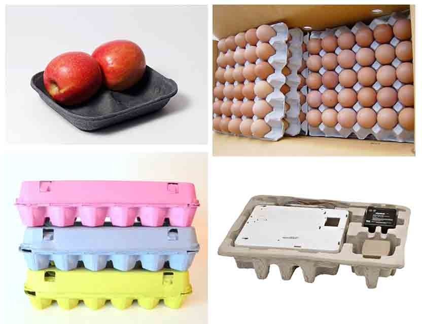 प्रति घंटे 5000pcs क्षमता कागज अंडा ट्रे मशीन पल्प मोल्डिंग मशीन 12-20 स्ट्रोक / मिनट अंडा ट्रे बनाने के लिए मोल्डिंग गति