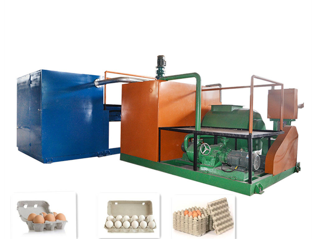 ऑटोमैटिक रोटरी पेपर एग ट्रे मशीन पल्प मोल्डिंग मशीन 2000pcs/hour With Aluminum Molds