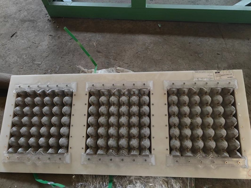 अर्ध-स्वचालित कागज अंडा ट्रे मशीन 1000pcs/h स्वचालित अंडा कार्टन उत्पादन लाइन