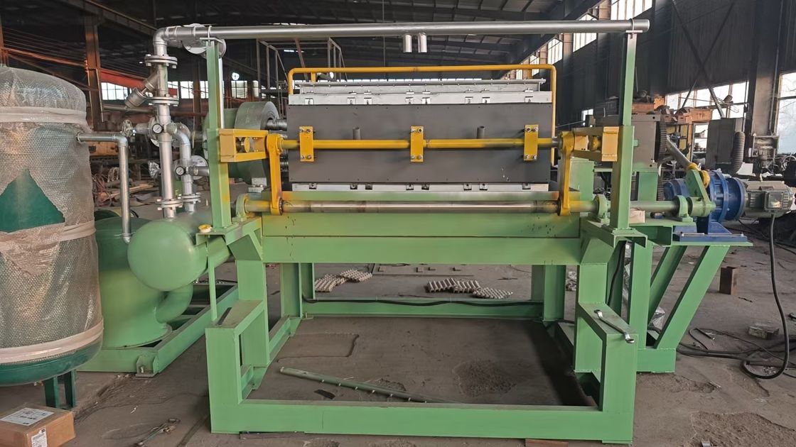 पुनर्नवीनीकरण कागज अंडा बॉक्स अंडा ट्रे मशीन कीमत 3000pcs पल्प सेब ट्रे मशीन के साथ