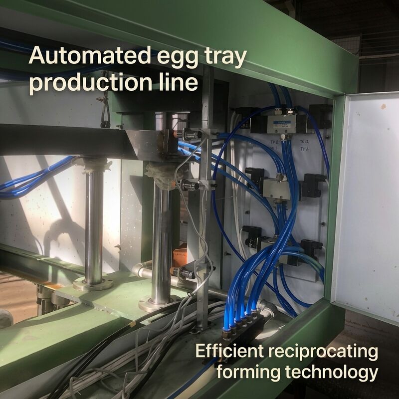 स्वचालित 40kw छोटे1000pcs प्रति घंटे कागज अंडे ट्रे मशीन EggTray उत्पादन लाइन बनाने के लिए अंडे ट्रे अंडे के डिब्बे जूते ट्रे सेब ट्रे पीएलसी नियंत्रित