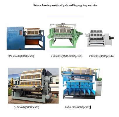 पुनर्नवीनीकरण योग्य कागज पल्प मोल्डिंग मशीन बड़ी क्षमता 1500pcs/h-6000pcs/h अंडा ट्रे मशीन अंडा कार्टन उत्पादन लाइन